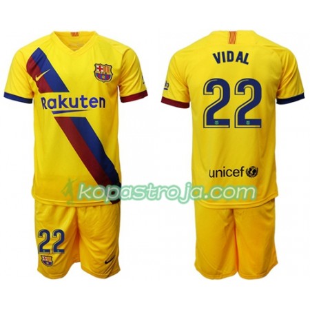 Billiga Fotbollströjor FC Barcelona Arturo Vidal 22 Barn Borta tröja 2019/20 Kortärmad